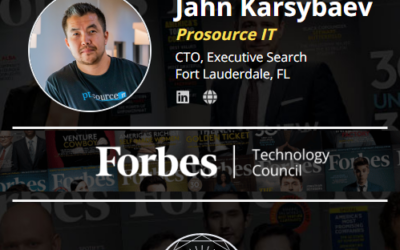 ProSource IT CTO, Jahn Karsybaev accepted into Forbes Technology Council